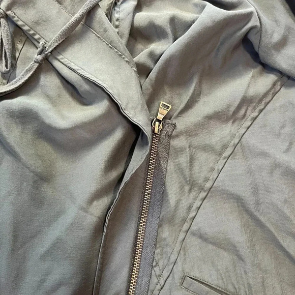 Express | Women's Army Green Lightweight Hooded Longsleeve Jacket | Size Small - Picture 2 of 6